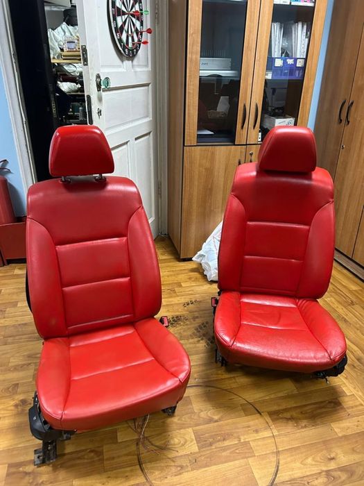 Красный салон BMW E60