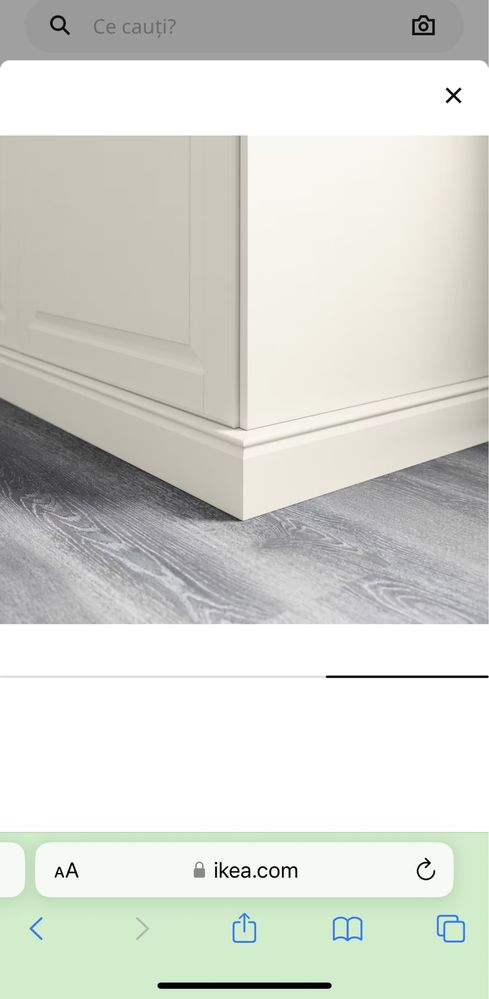 Plinta decorativa Ikea bucatarie alba 221x8cm | Pret pe ikea 140 lei