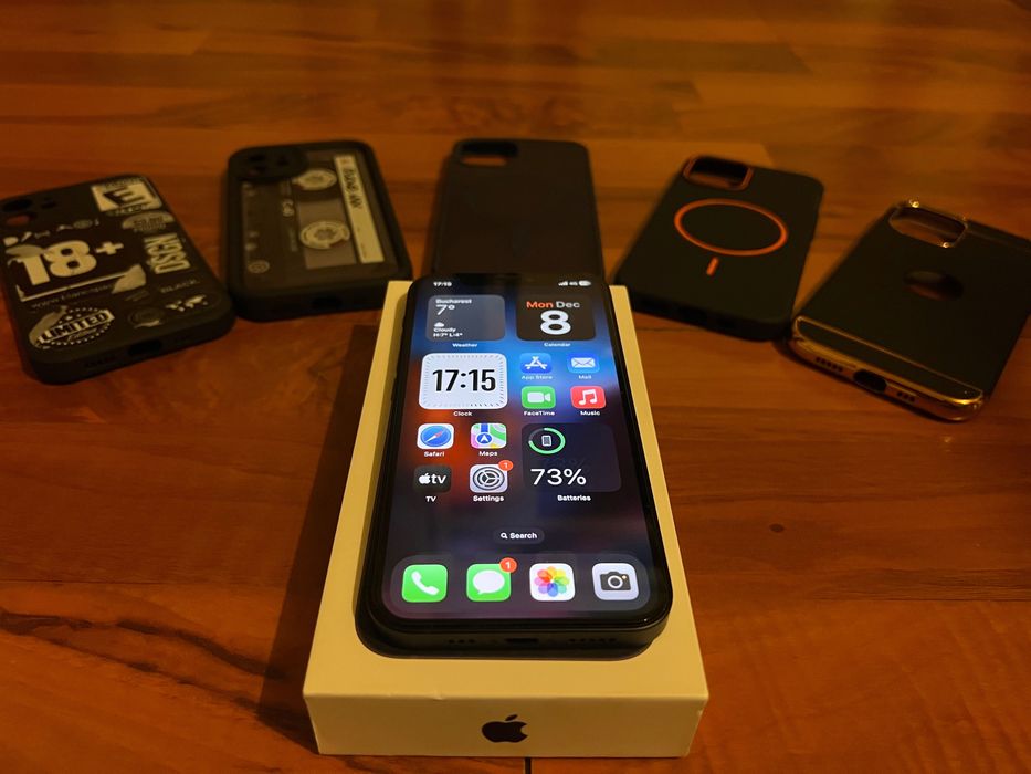 iPhone 12 Black 128GB Impecabil Full Box + Accesorii