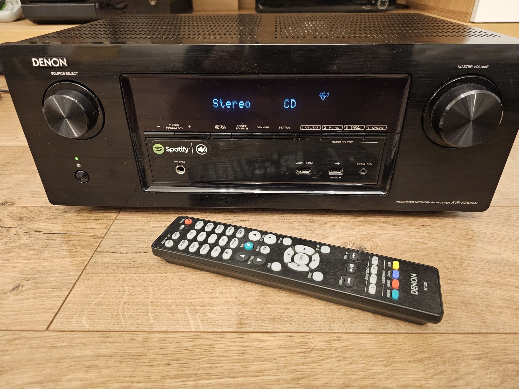 Amplificator Denon AVR-X2100W  7.1, telecomandă, Bluetooth, Spotify