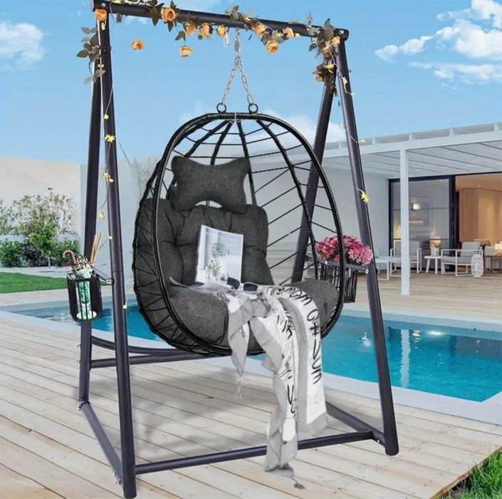 Leagan cuib negru fara suport