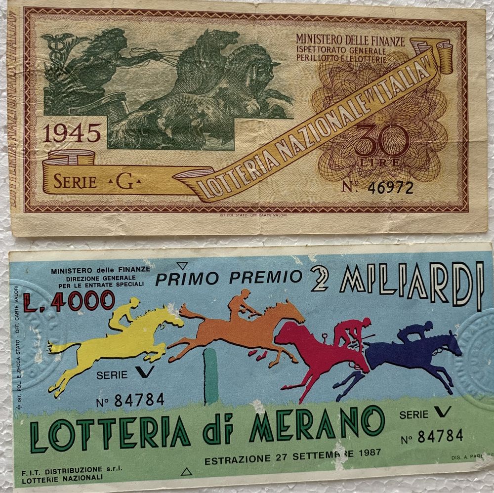 Bilete loteria italia