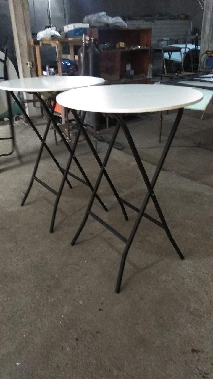 Коктейлный стол складной, кофе брейк столь круглый Д 80