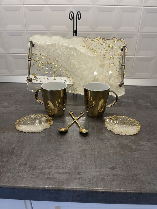 Set Tavă de servire din rășină