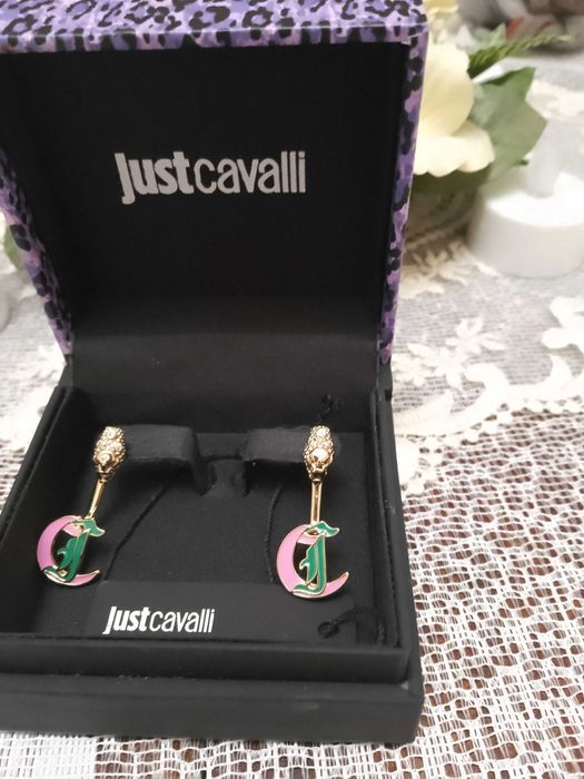 just cavalli нови цветни обеци