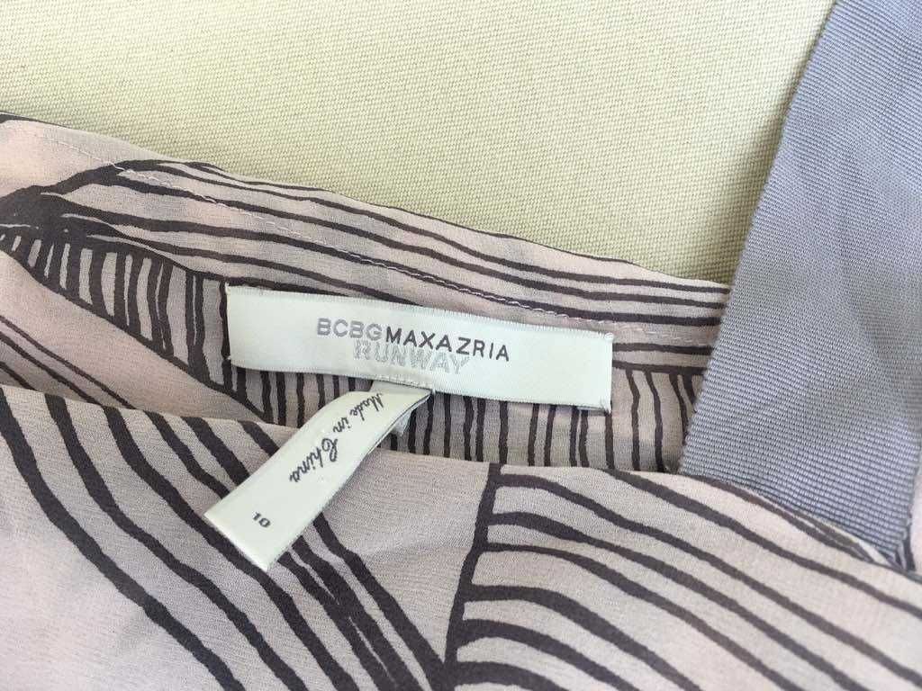 BCBGMAXAZRIA Rochie Fashion/Cocktail/Party Dama Matase Bej Original