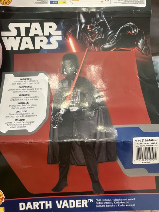 Costum Halloween Darth Vader star wars