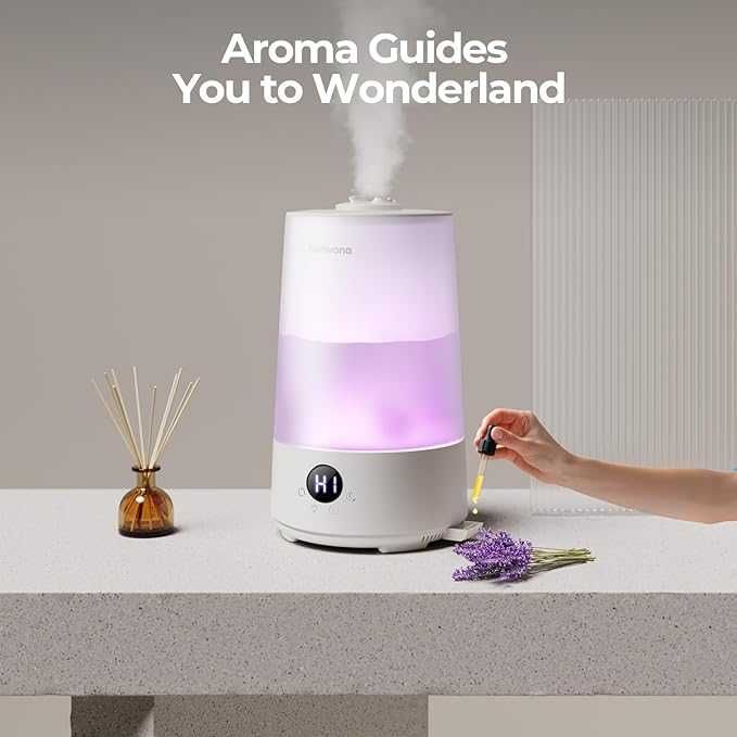 Homvana 3.6L Овлажнители с хмъгла за спалня, до 34ч, пълнене отгоре