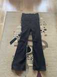 double waist flared jeans