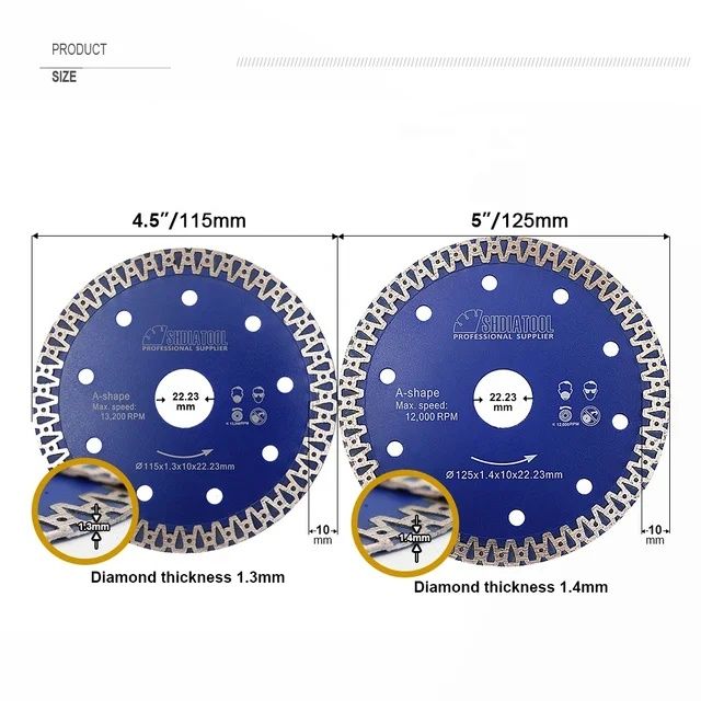 Диамантен диск за рязане на плочки фаянс теракот гранитогрес
