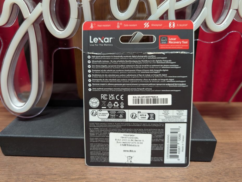 Card Lexar 64GB V90 8K UHS-II