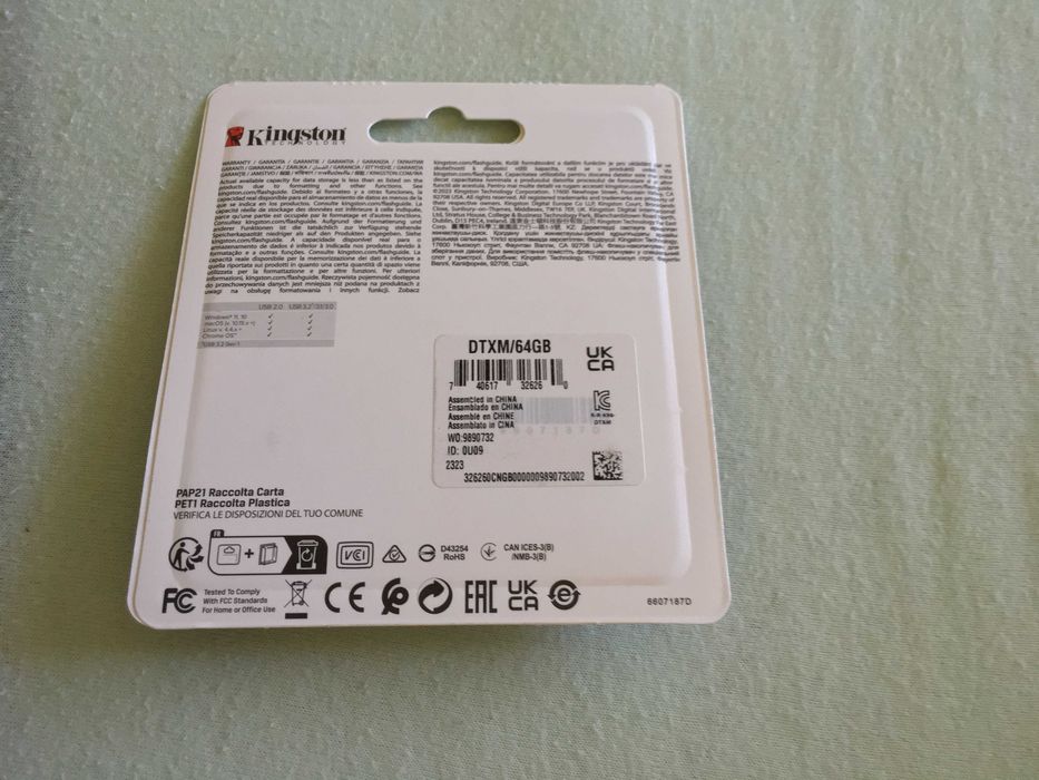 stick 64 gb memorie usb 3 Kingston, nou sigilat, garantie 5 ani