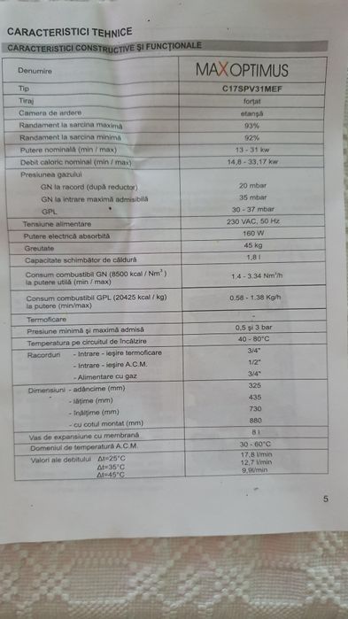 Centrala termica Motan 31kw
