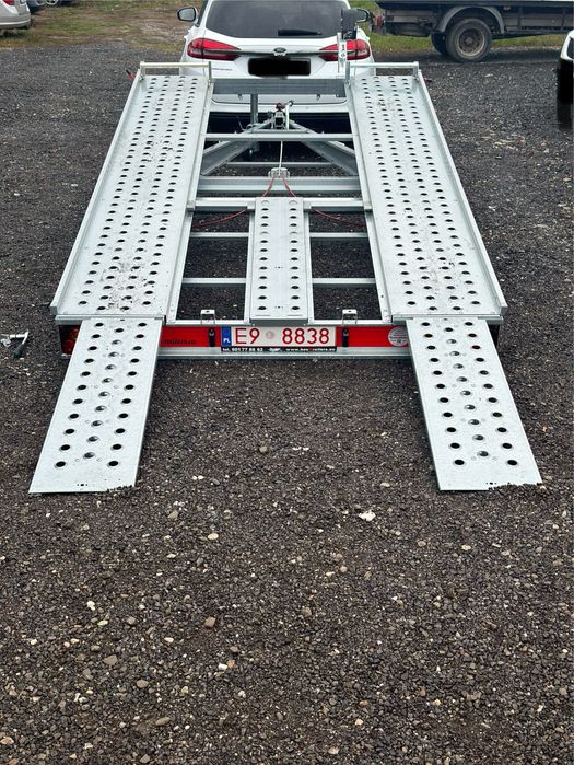 Platforma auto 1.5 T 1 axa categ B troliu basculabila NOUA amortizoare