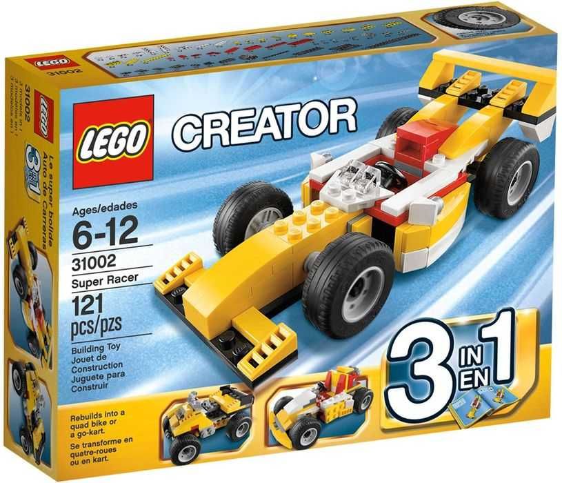 Vand LEGO Creator 3 in 1 - 31002 Super Racer
