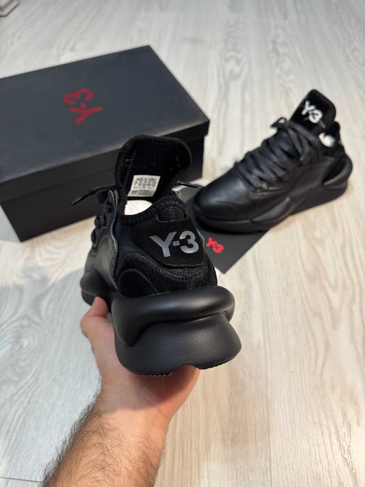 Adidasi Y-3, Kaiwa - Black Premium din Piele NOI Yohji Yamamoto Y3