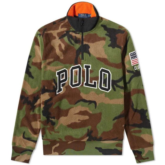 Polo Ralph Lauren - Оригинална мъжка поларена блуза с цип размер M