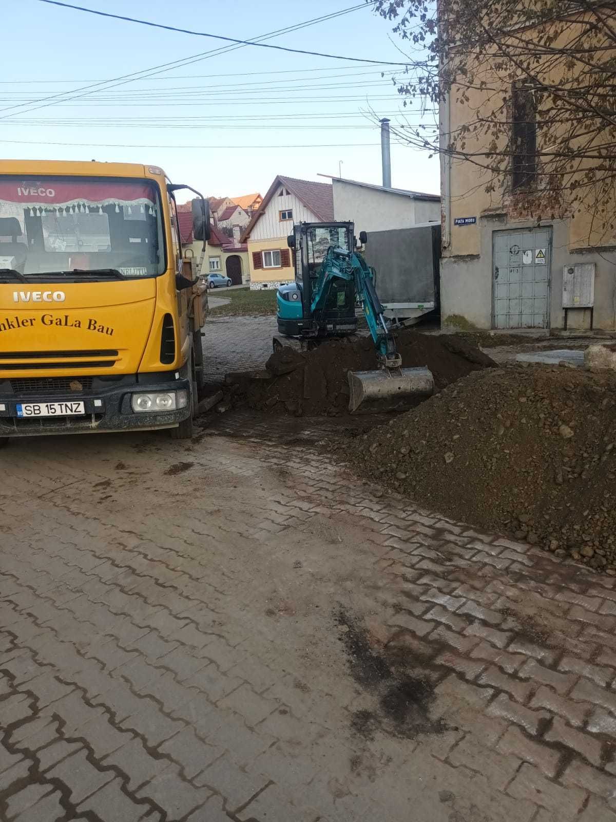 Excavări , transport și manipulare marfă