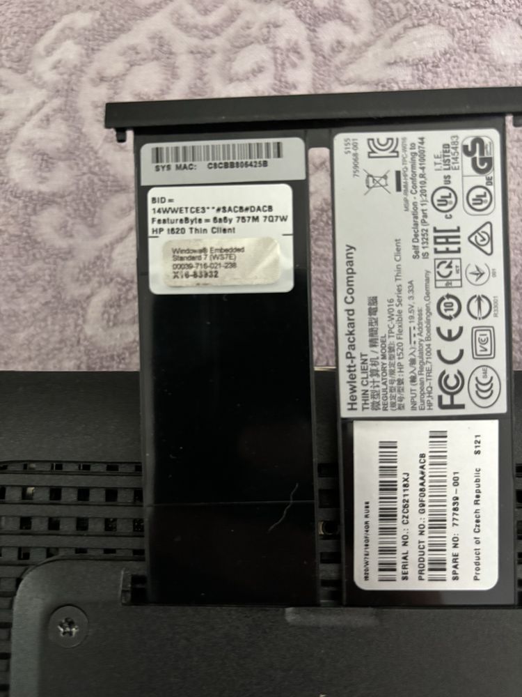 Продам мини пк hp t620