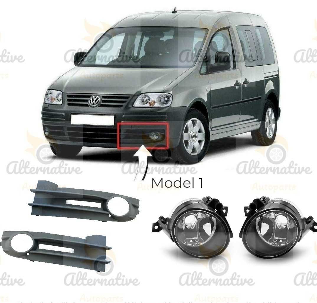 Решетки и халогени за VW Caddy Polo 2004-2015/Кади,Тоаран,Поло,Тигуан