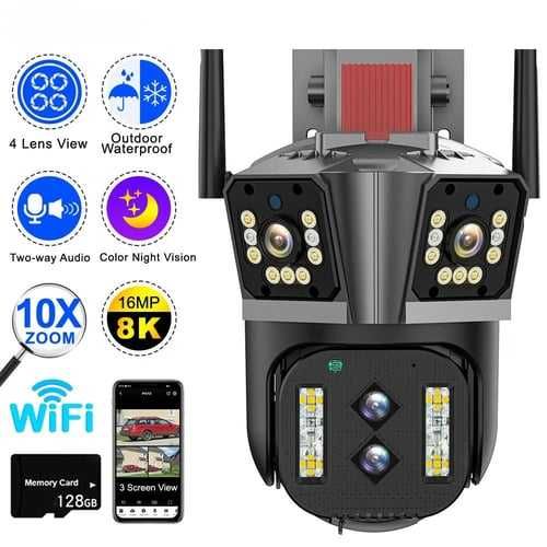 Wifi камера PTZ 10X Zoom Двустороння аудиосвязь smart camer, kamera