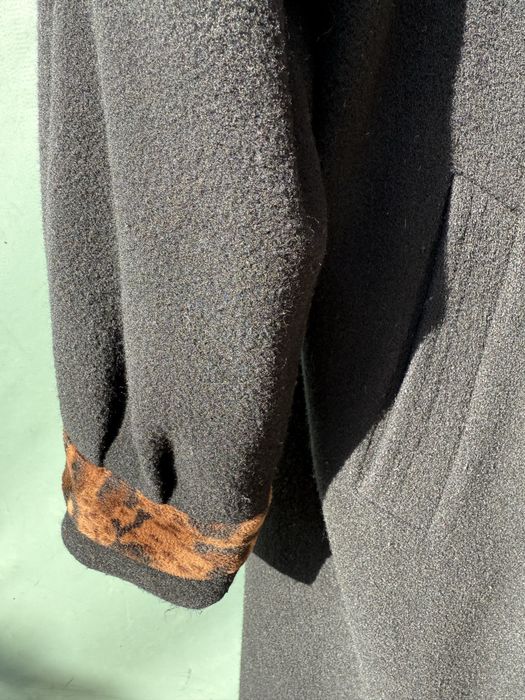 Vand palton gros , lung, cu gluga detasabila