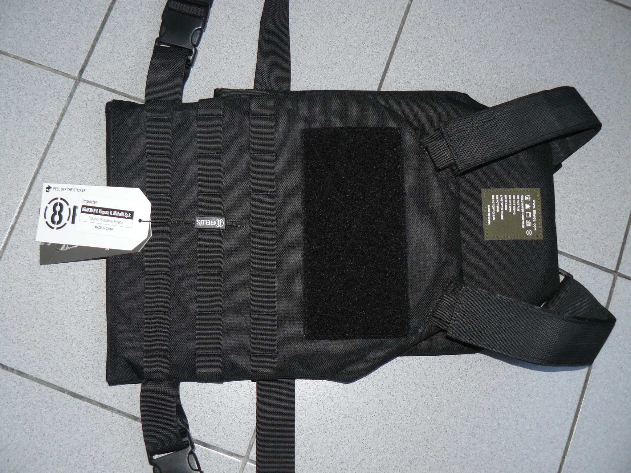 Vesta Tactica Protectie Plate Carrier Cu Insertii Black,8FIELDS,Noua