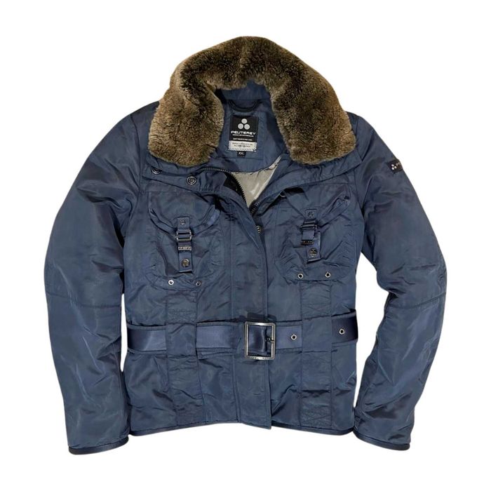 Geaca Dama Peuterey puf gasca marimea XS albastra trench parka