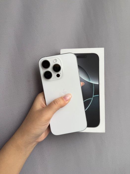 iPhone 16 Pro 128GB White | Состояние 10/10 | Батарея 100%