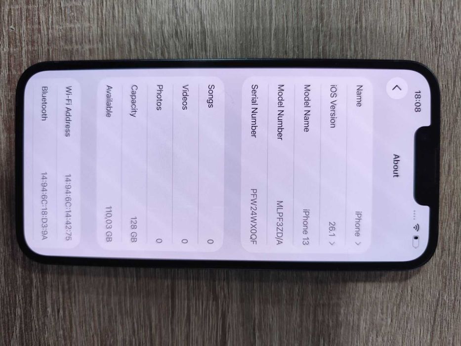 Телефон iPhone 13 128GB