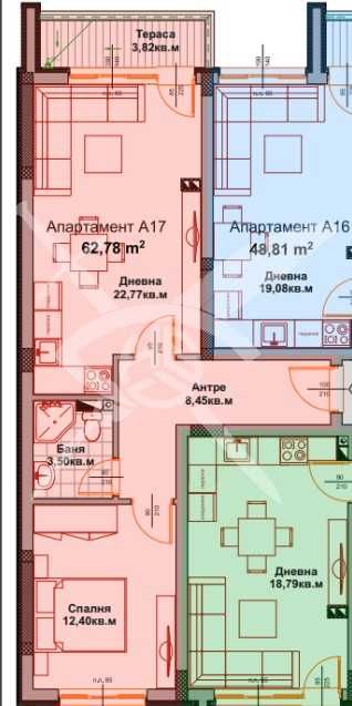Двустаен е апартамент в Айтос 1001 - 29396