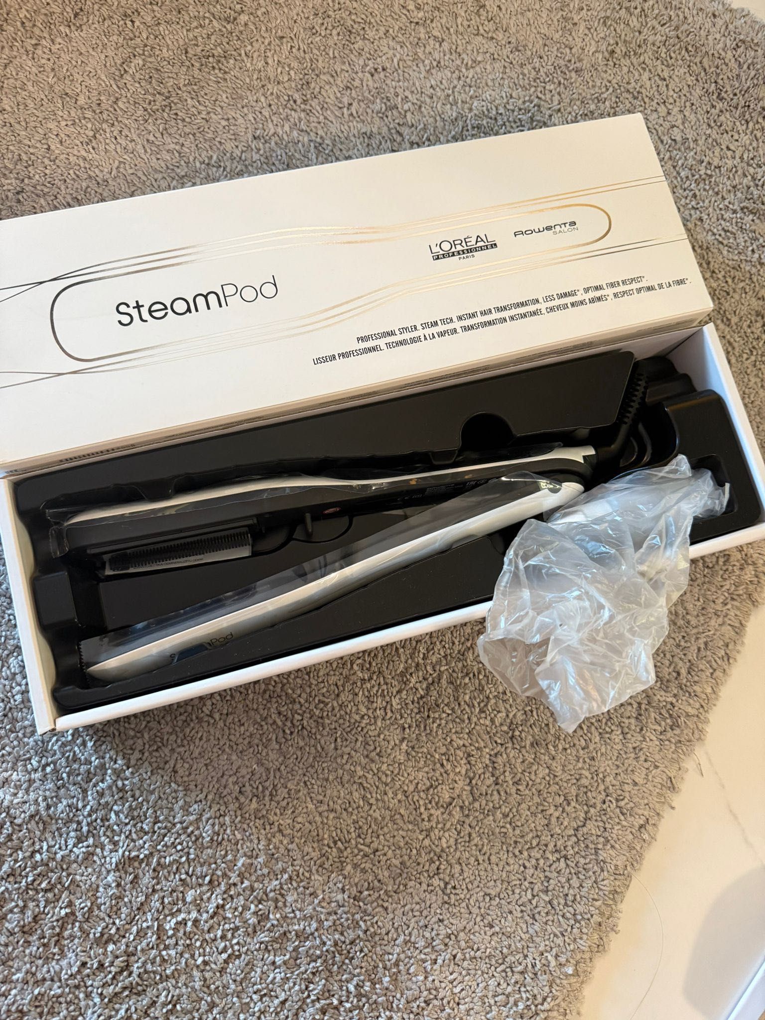 Чисто нова Steampod 3 с фабрични лепенки
