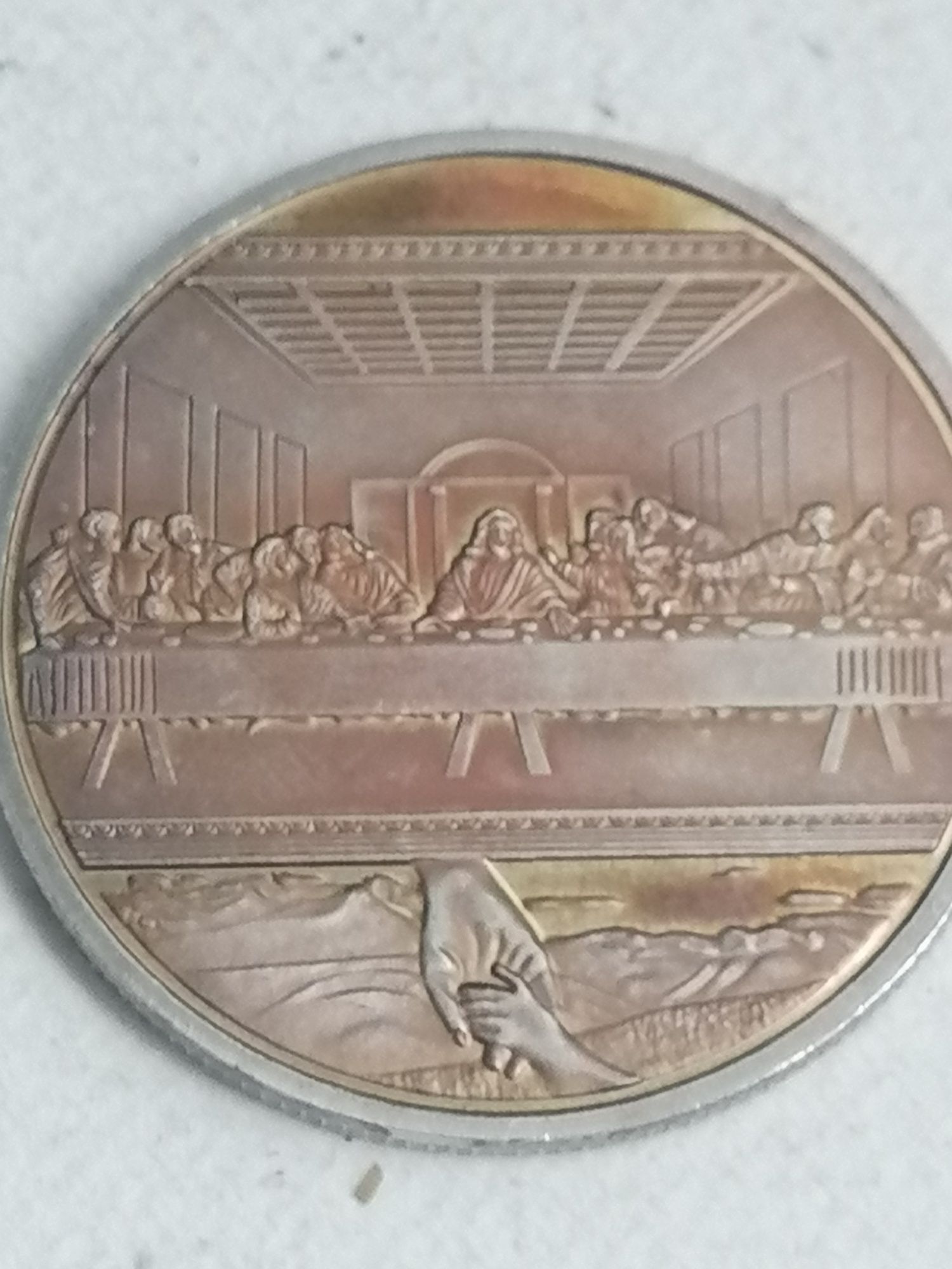 Medalie vintage religioasa