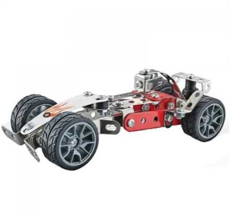 Метален детски конструктор кола болид формула 105 части