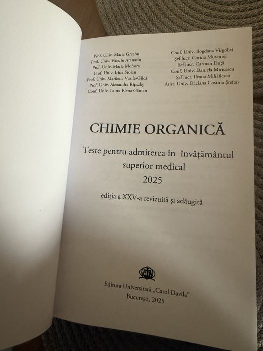 carte Chimia organica
