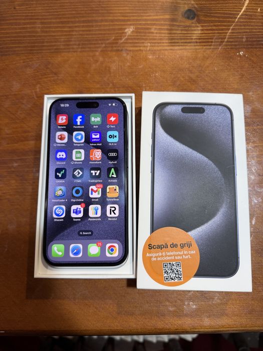 Iphone 15 Pro Blue Titanium Garantie Full Box