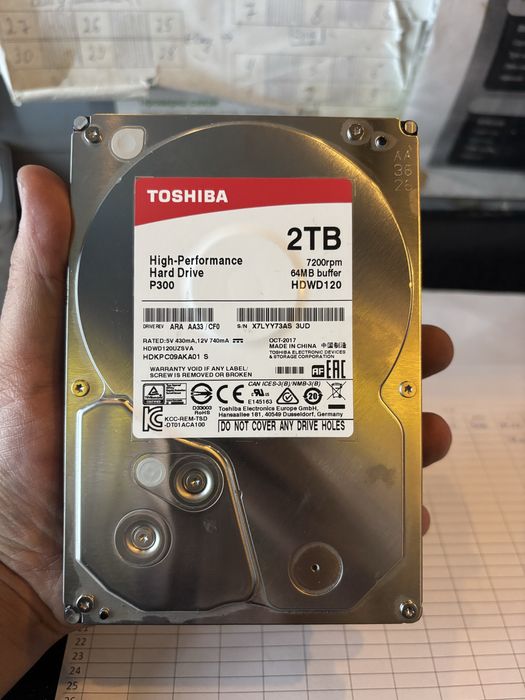 Жесткий диск 2 терабайта