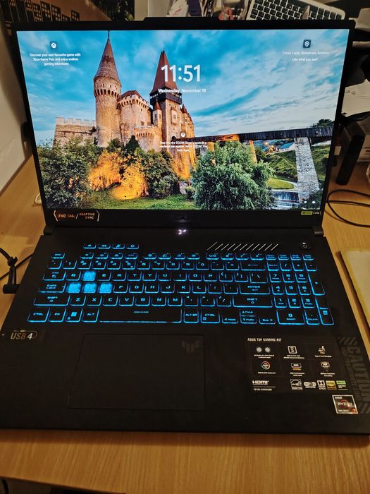 Laptop ASUS TUF A17 7445h 4050 2 ani garanție