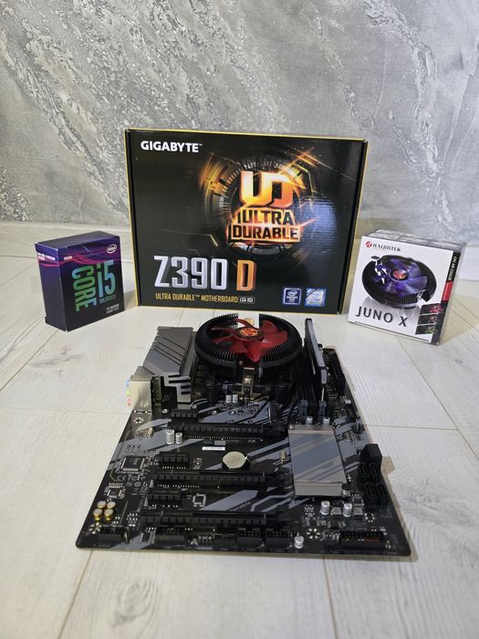 Placa de baza z390 + procesor i5 9600k + rami