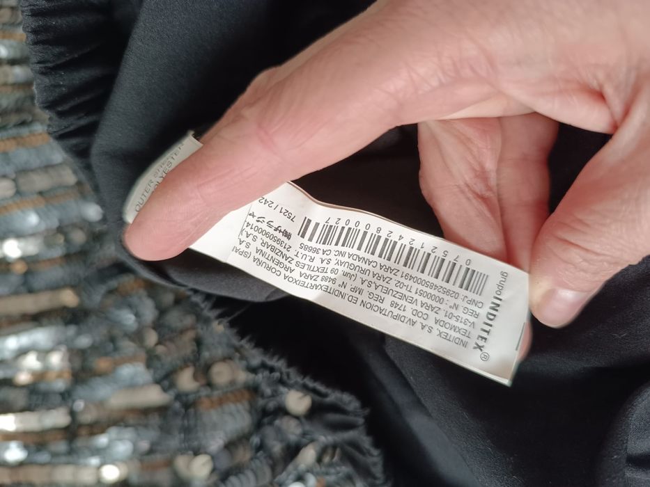 Rochie noua cu eticheta zara S paiete stil gogosar