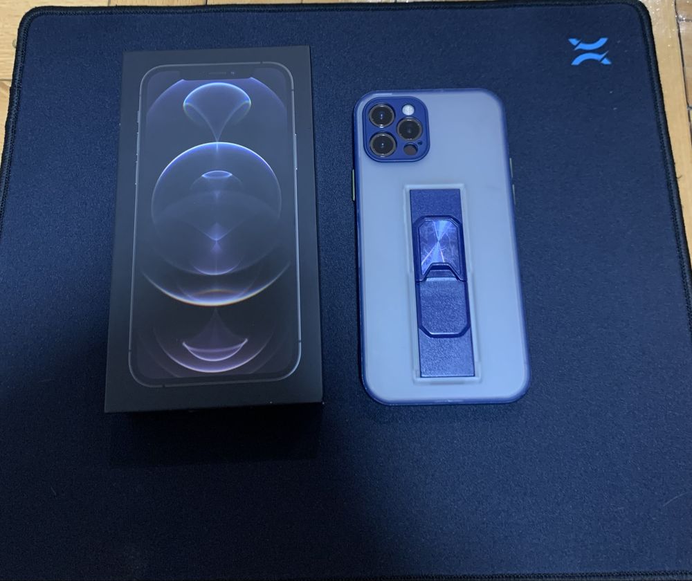 iPhone 12 Pro 128GB, Grapphite с кутия и калъф