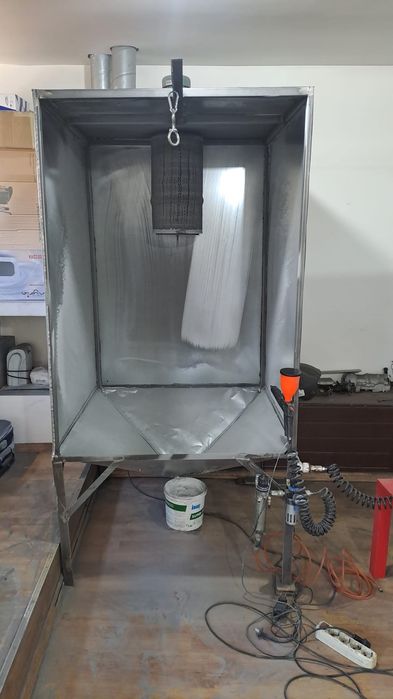 cabina sablare, compressor, uscător, Business la cheie camera termica