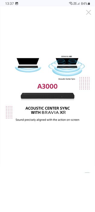 Soundbar Sony HT-A3000, 3.1 ch
