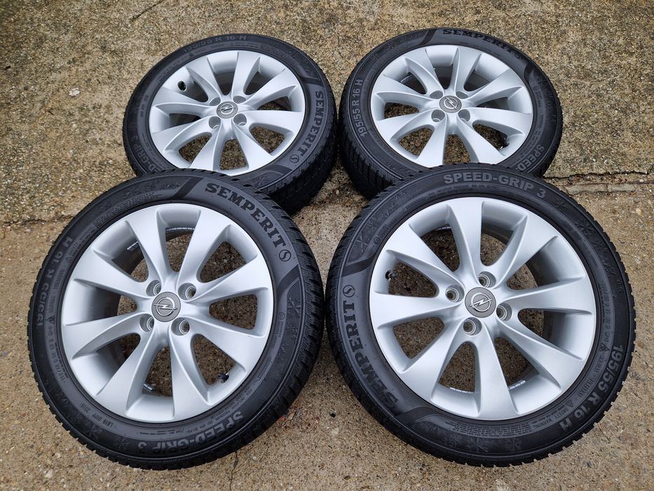 Jante Opel Corsa 4x100 anvelope iarna 195 55 16