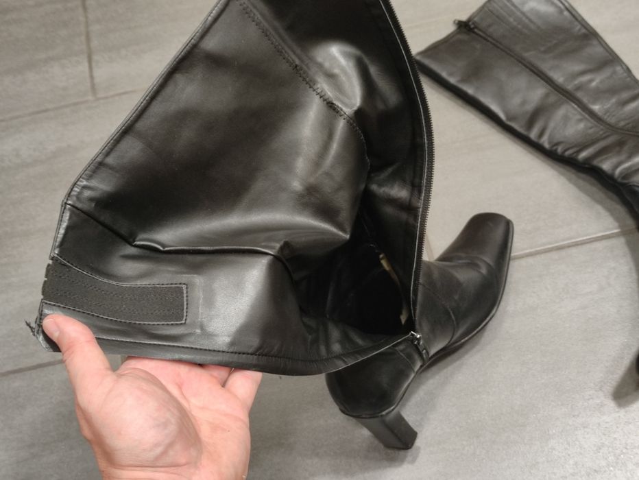 Италиански Кожени Ботуши 38 / Боти / Обувки