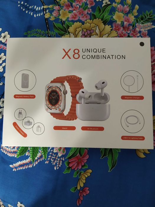 Новые часы Apple watch (+ air pods наушники, + батарея magsafe)