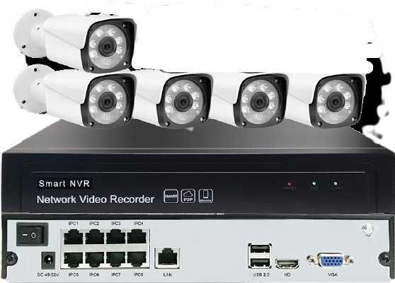 Hivi Камеры видеонаблюдения на 5 AHD камер 5Mp + монитор