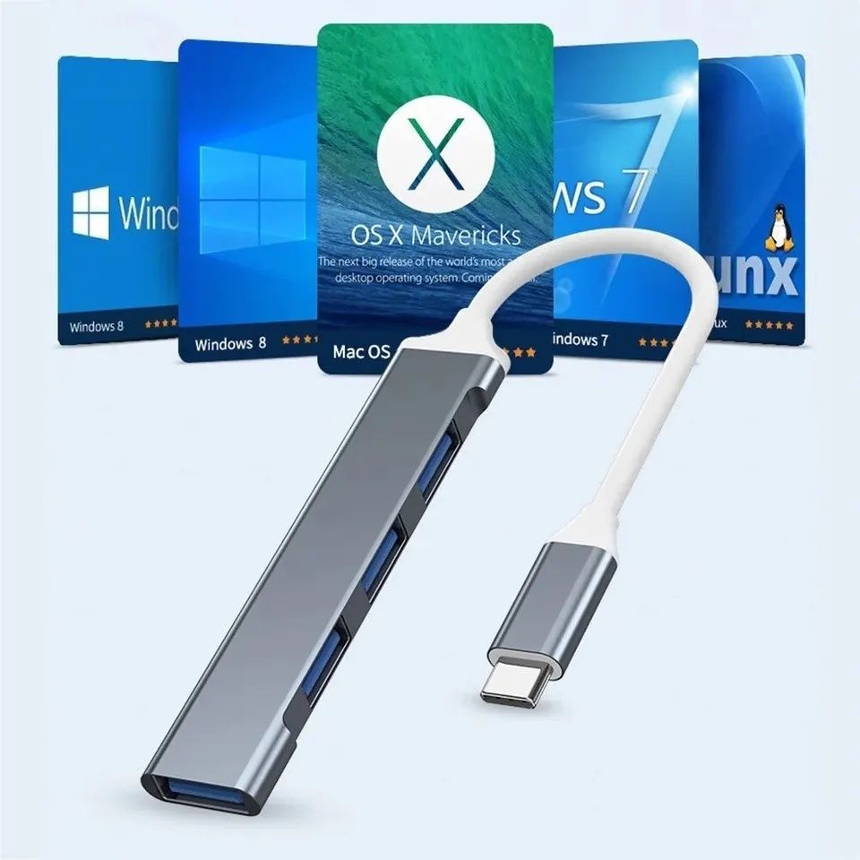 Adaptor Tip C la USB multi port/ macbook Laptop HP Acer etc