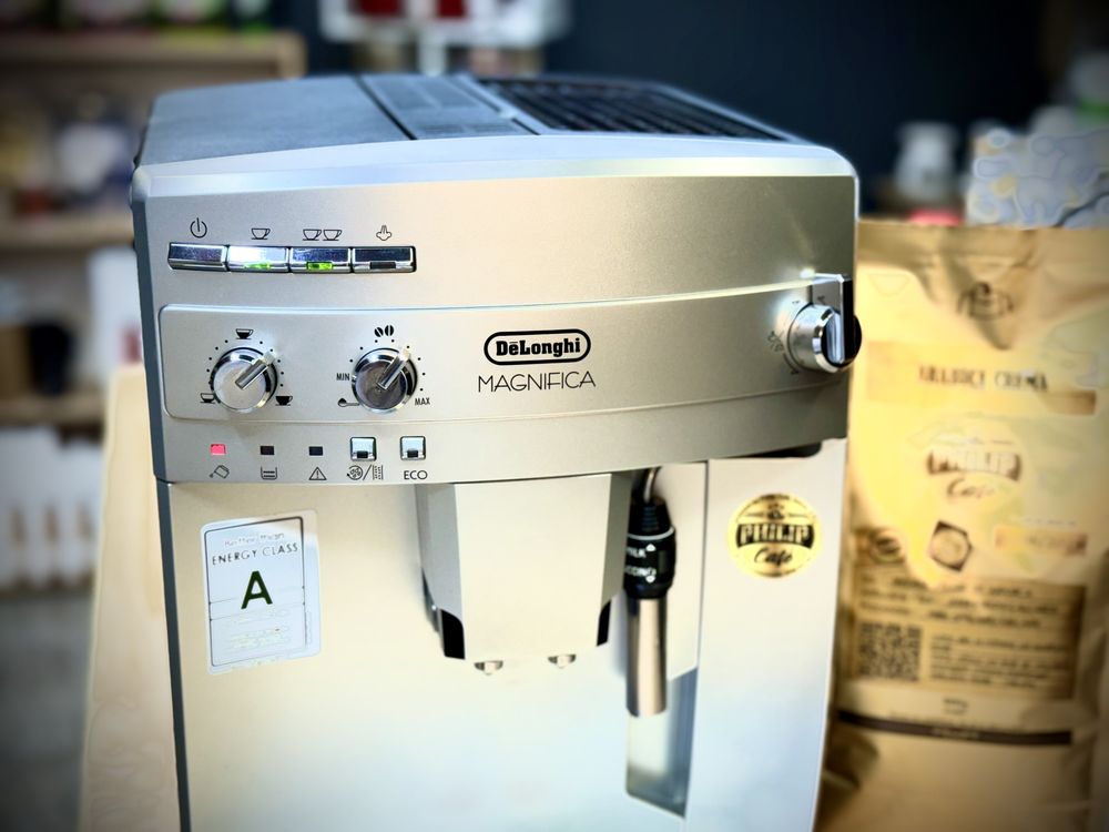 Espresor Delonghi paher cu cafea monorigine 1kg