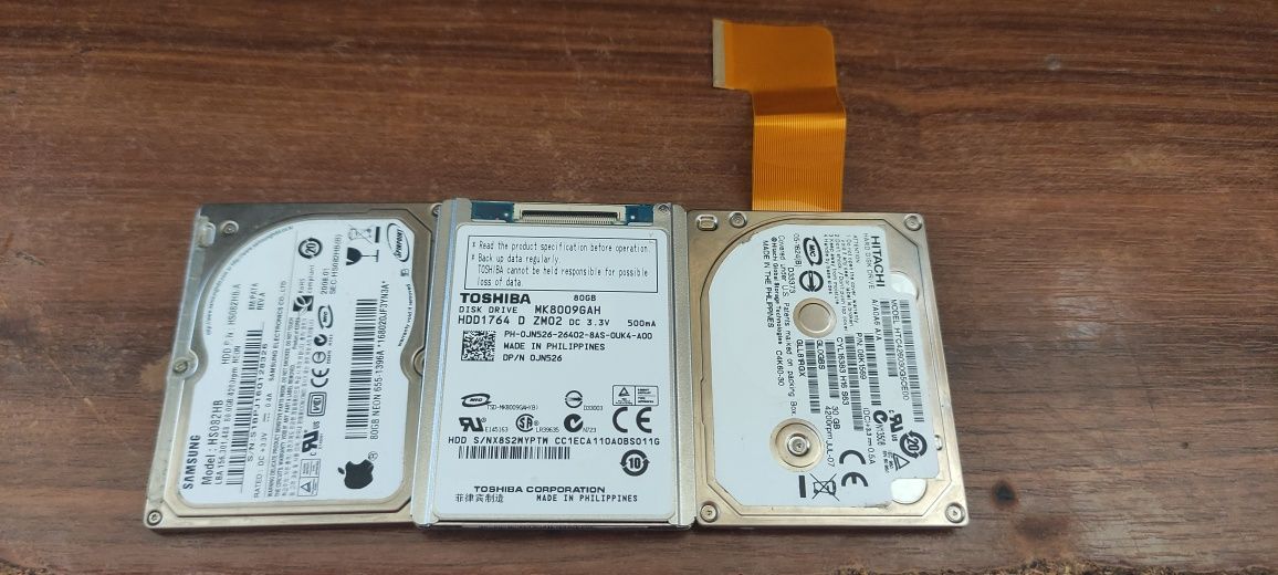Hard disk 1,8 inci 4200rpm PATA ZIF - 80gb si 30gb - Functionale